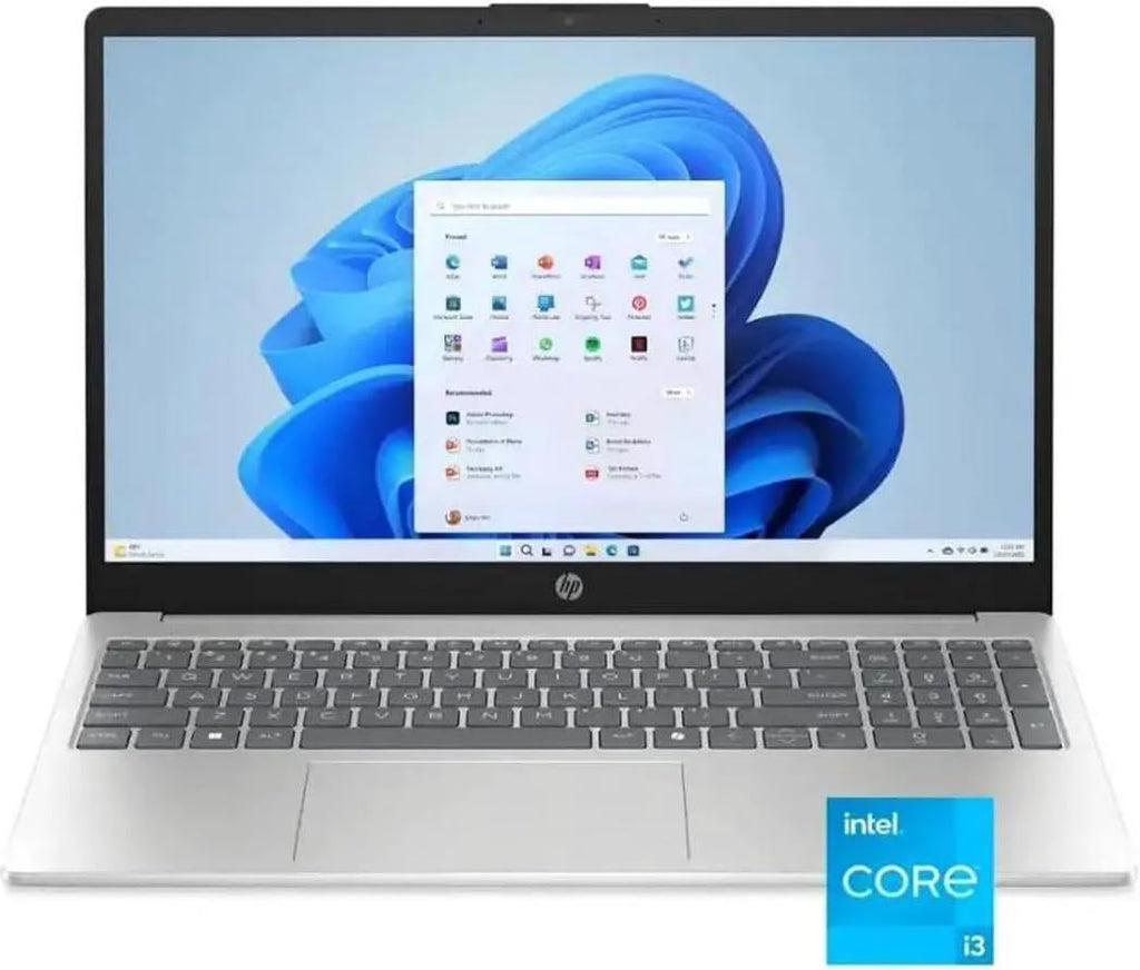 HP 15.6' Touch-Screen Laptop |Intel Core i3-1315U Processor| Intel UHD Graphics |Webcam |Copilot|Silver| 8GB RAM | 256GB SSD |Windows 11 Home |Bundle with Stylus Pen