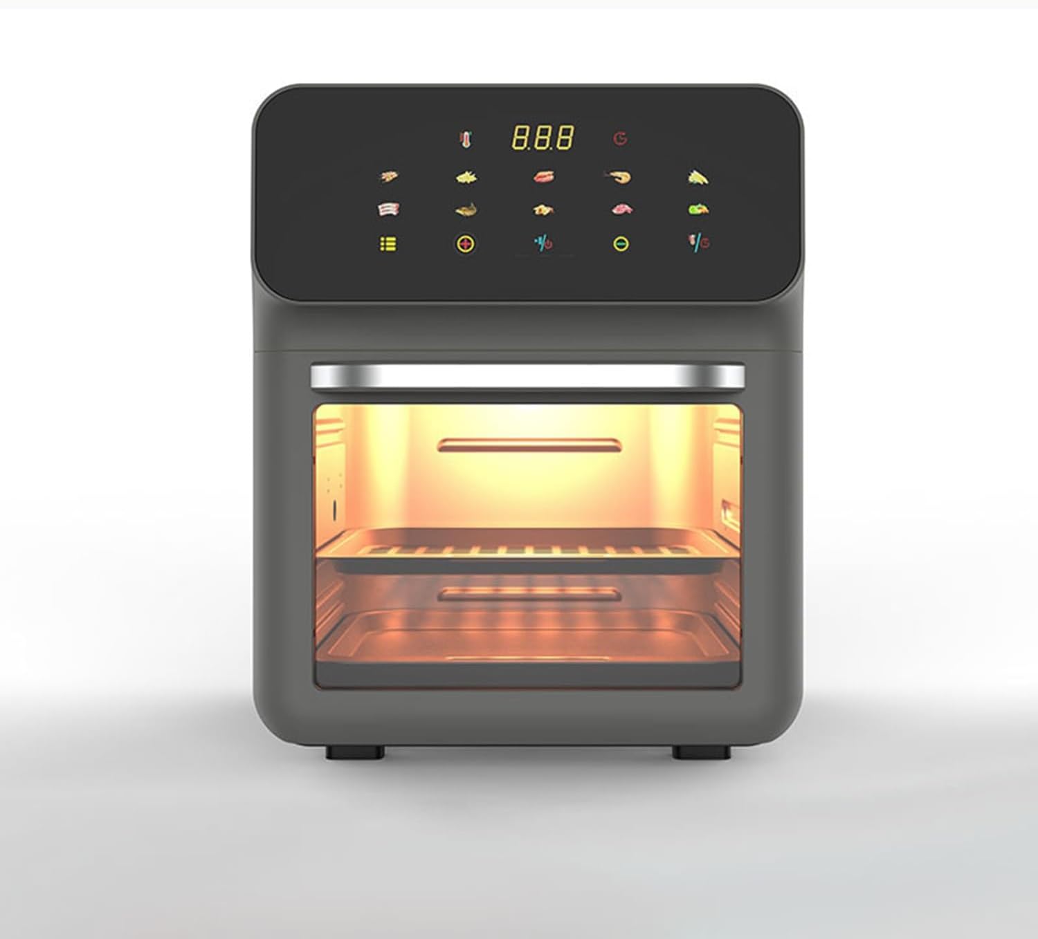 Air Fryer Toaster Oven Combo - 11-in-1 Digital Convection Oven with Grill, Bake, Roast, Reheat, Broil, Dehydrate, Easy Clean