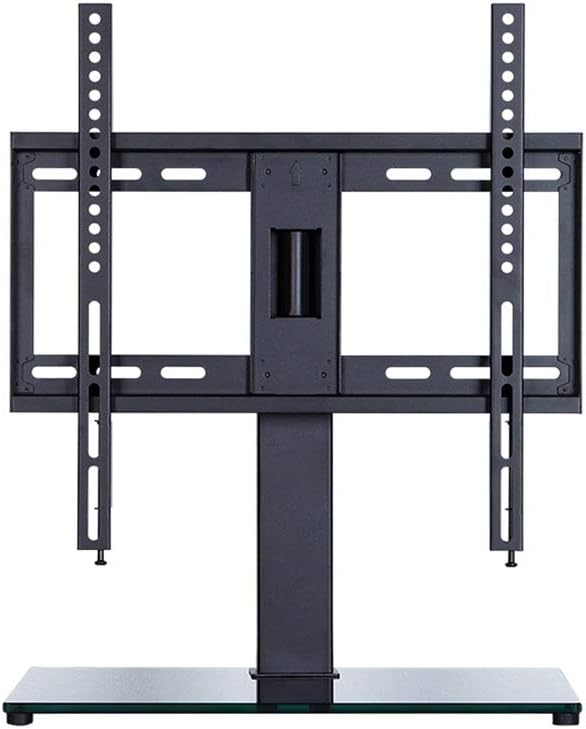 Cabinet Table Base for 32' - 60' Tv Adjustable Heights Swivel 90° Tabletop Pedestal Tv Bracket Mount Holds 35KgB