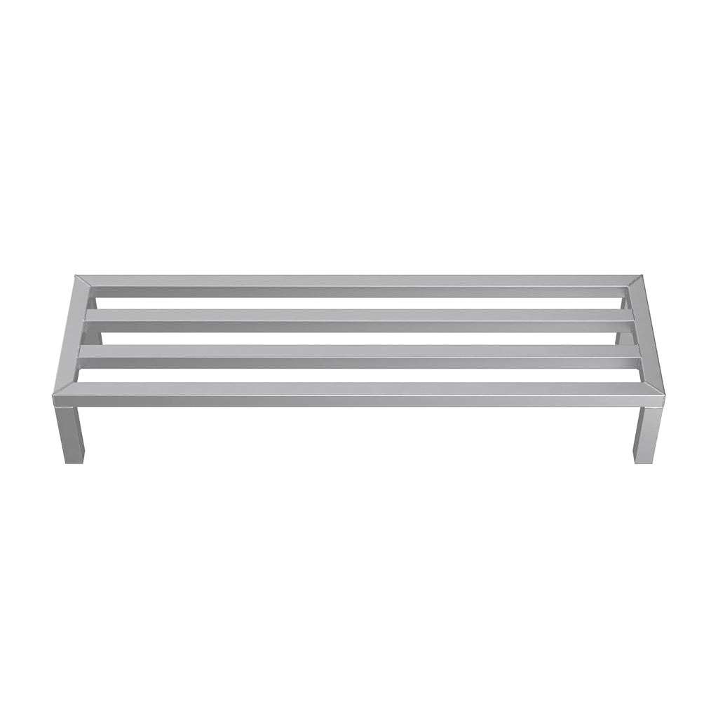48'' x 14'' x 8'' Aluminum Welded NSF Certified Dunnage Rack - 1400 lb. Capacity, for Restaurant, Storage, Warehouse, Garage