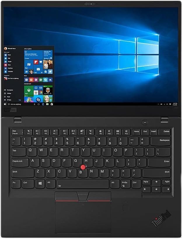 Lenovo Thinkpad X1 Carbon Gen 8 14' FHD Laptop, Intel Core i7-10610, 16GB DDR4 RAM, 512GB SSD, HDMI, Type-C, Windows 10 Pro (Renewed)