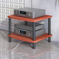 2-Tier Audio Rack Shelf, HiFi Media Stand, Gaming & Recording Room Cabinet, Stylish Audio Storage Solution, Durable Audio Furniture (Color: B)
