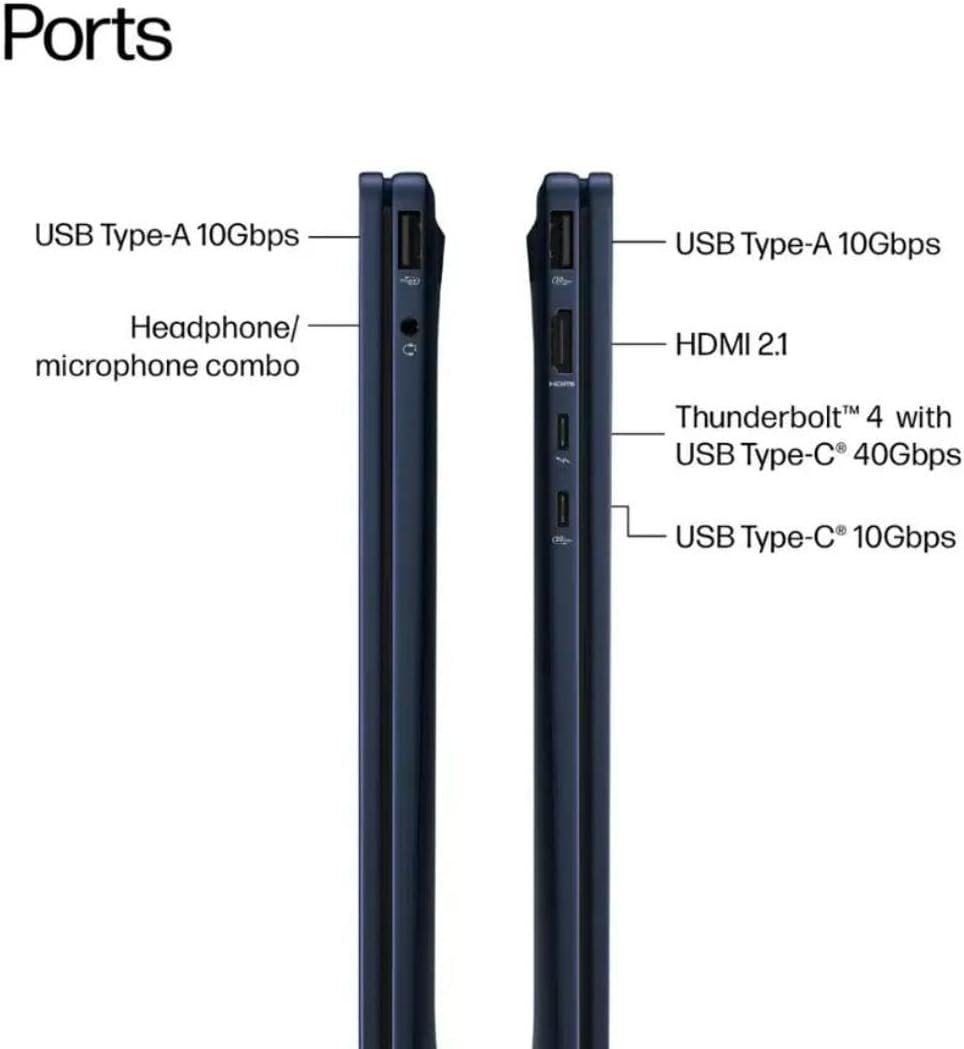HP OmniBook X Flip 2-in-1 Laptop,14' 2K Touch-Screen Laptop Computer,Intel Core Ultra 7, Arc 140V GPU Copilot+ PC,16GB RAM 512GB SSD,Thunderbolt 4,with Lifetime Office,Win 11 Pro,Atmospheric Blue
