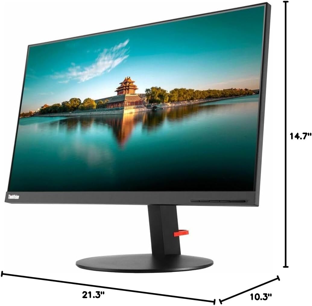 Lenovo - Open Source ThinkVision P24h-10 23.8' WQHD LED LED Monitor - Glossy Black