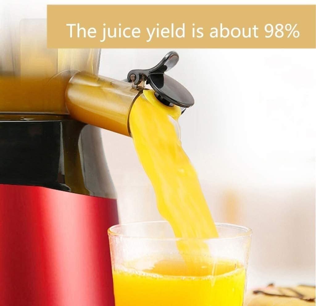 Multifunctional Electric Juicer, Masticating Juicer Extractor, 85% Juice Yield, Easy to Clean, Quiet Motor, Cold Press Juicer for Fruits & Vegetables