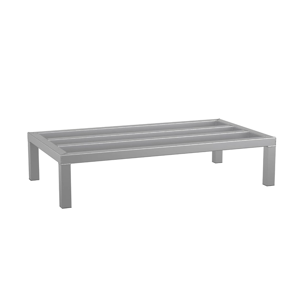 36'' x 20'' x 8'' Aluminum Welded NSF Certified Dunnage Rack - 1630 lb. Capacity, for Restaurant, Storage, Warehouse, Garage