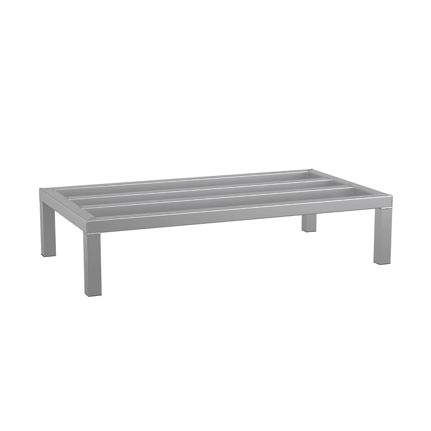 36'' x 20'' x 8'' Aluminum Welded NSF Certified Dunnage Rack - 1630 lb. Capacity, for Restaurant, Storage, Warehouse, Garage