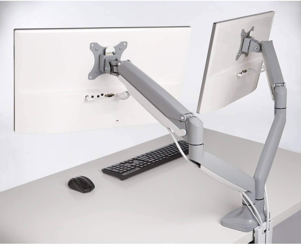 Kensington K55471WW Monitor Arm One Touch Height Adjustable , grey