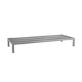 60'' x 24'' x 8'' Aluminum Welded NSF Certified Dunnage Rack - 1850 lb. Capacity, for Restaurant, Storage, Warehouse, Garage