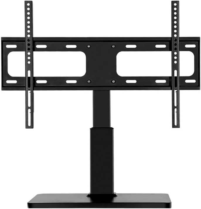 Cabinet Table Base for 32' - 60' Tv Adjustable Heights Swivel 90° Tabletop Pedestal Tv Bracket Mount Holds 35KgB