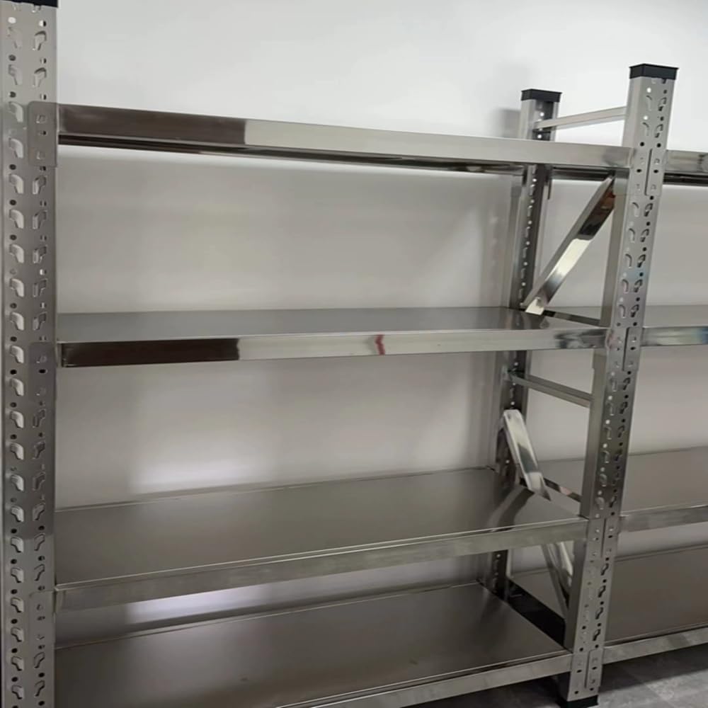 4-Shelf Heavy Duty Equipment Rack for Audio Gear, Cables, and Music Studio Accessories