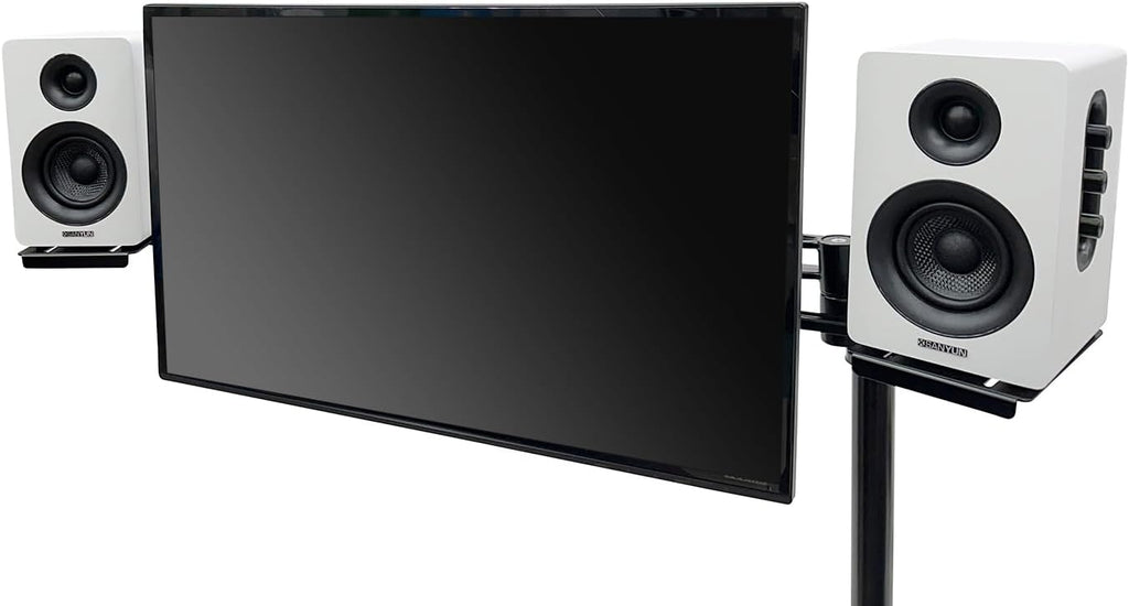 Nagao Seisakusho NB-SPKR-VESA Speaker Stand Compatible with Monitor Arm VESA Computer Monitor Speaker Installation