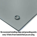 RubberStat Dual Layer ESD Compliant Workstation Rubber Table Mat Kit, Soldering, Cell Phone Repair - 24'x120' Grey