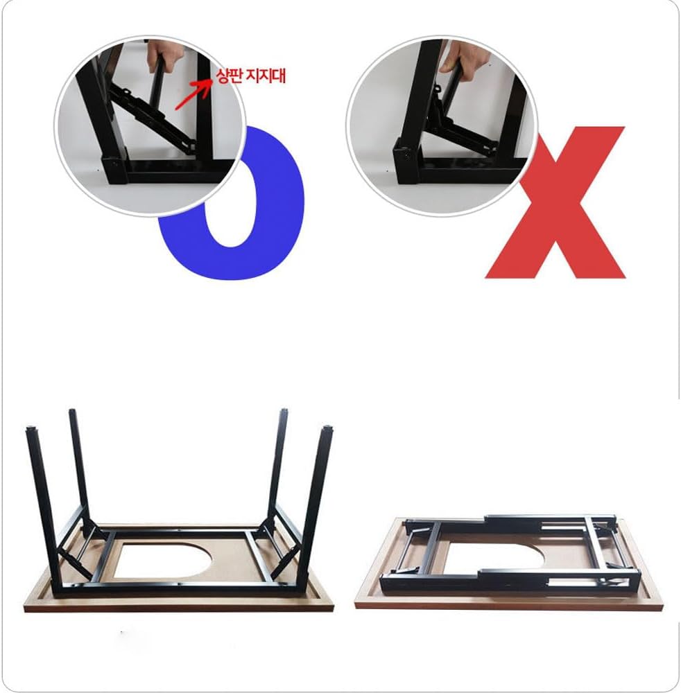Korean BBQ Grill Table with Built-in Gas Burner, Folding Indoor Outdoor Dining Table, Marble Top for Camping & Kitchen, Made in Korea - Merbau Round