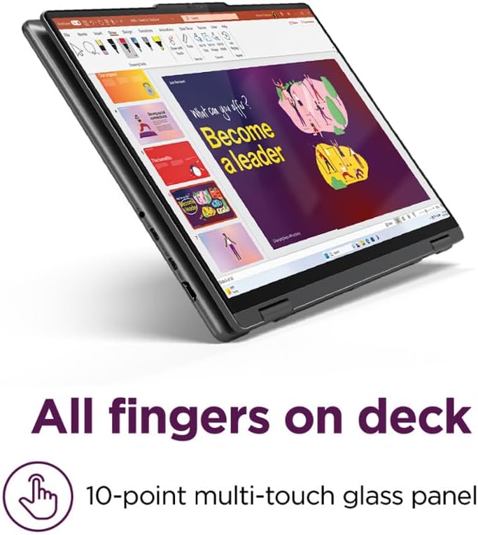 Lenovo Yoga 7i 2-in-1 Laptop, 16' 2K Touchscreen, Core Ultra 5 125U (Beats i7-1355U), 16GB LPDDR5X, 1TB SSD, 300 nits, Backlit, TB4, HDMI 2.1, FP, WiFi 6E, Webcam, PDG Portable Stand, Win 11 Pro
