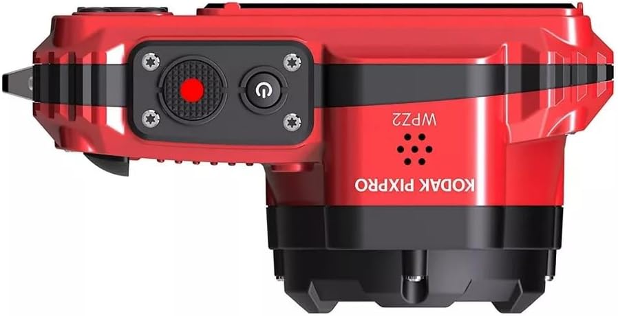 KODAK PIXPRO WPZ2 Waterproof Digital Camera Bundle, Includes: SanDisk 32GB MicroSD Memory Card, Spare Battery and More (5 Items) (Red)