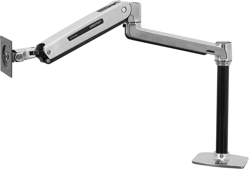 Ergotron – LX Sit-Stand Single Monitor Arm, VESA Desk Mount – for Monitors Up to 42 Inches, 7 to 25 lbs – Polished Aluminum
