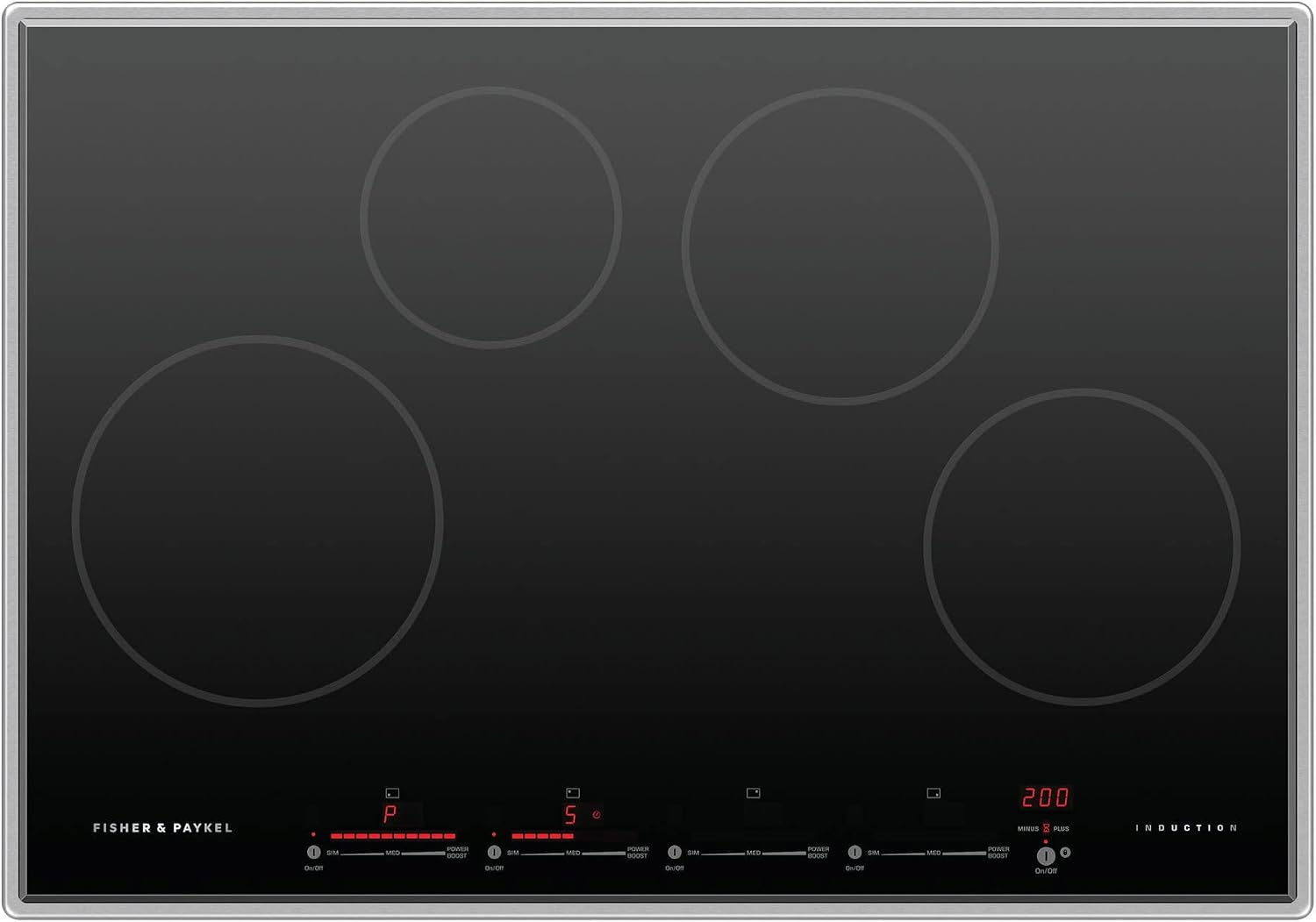 Fisher & Paykel CI304PTX4 30' 4 Zone Induction Cooktop