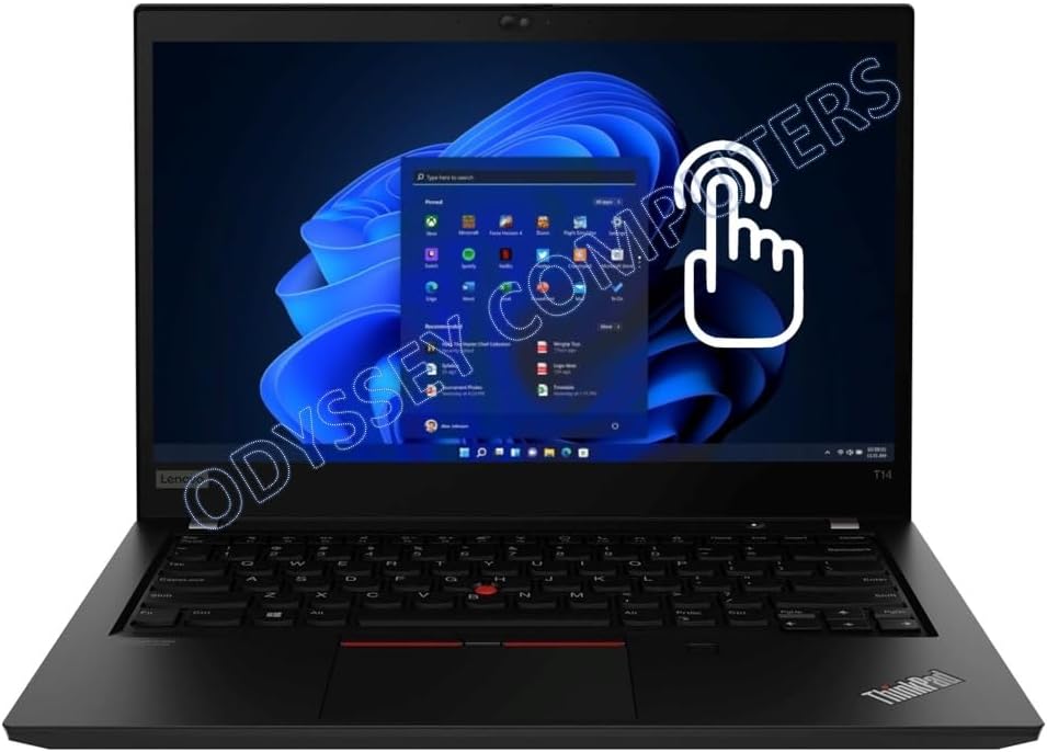 Lenovo Thinkpad T14 Gen 2 14' 1080p Full HD Touchscreen Laptop, i7-1185G7 3.0GHz, 32GB DDR4, 1TB NVMe SSD, Thunderbolt 4, HDMI, Webcam, Windows 11 Pro Black (Renewed)