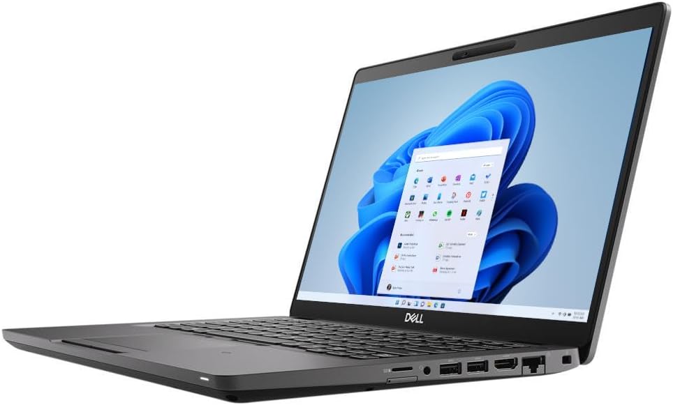 Dell Latitude 5400 14' Full HD Touch, Intel Core i5-8365U 1.6GHz, 32GB DDR4 RAM, 1TB NVMe SSD, Windows 11 Pro 64Bit, CAM (Renewed), Black