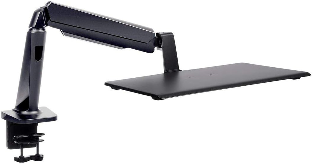 Monoprice Ergonomic Sit-Stand Adjustable Workstation Desk Mount, Gas Spring with Full Range Motion for Laptops and Keyboard - Workstream Collection