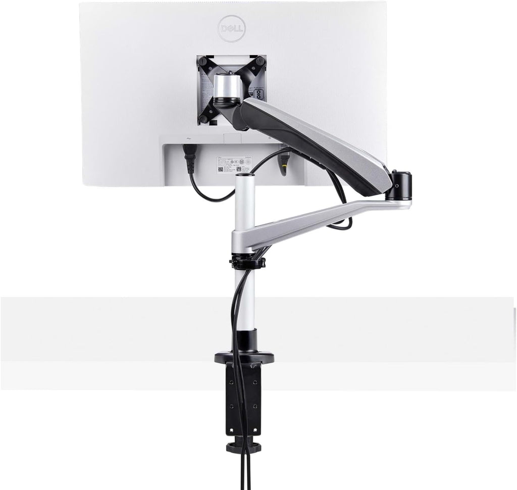 StarTech.com Desk Mount Monitor Arm for 27in 16:9 or 30in 21:9 Ultrawide Screens, VESA 75x75/100x100, Mechanical Spring Arm, TAA