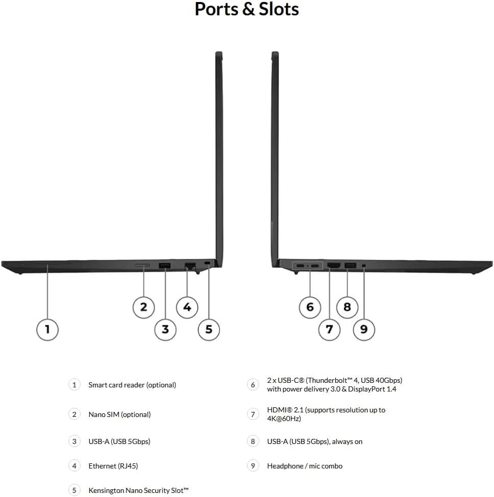 Lenovo ThinkPad P16s Gen 4 Laptop with AMD Ryzen AI 7 PRO 350 Processor and Copilot +, OLED 16' WQUXGA Touchscreen Display, 32GB DDR5-5600MT of Memory, 1TB SSD, 5MP RGB+IR Cam, Wi-Fi 7, and Win 11 Pro