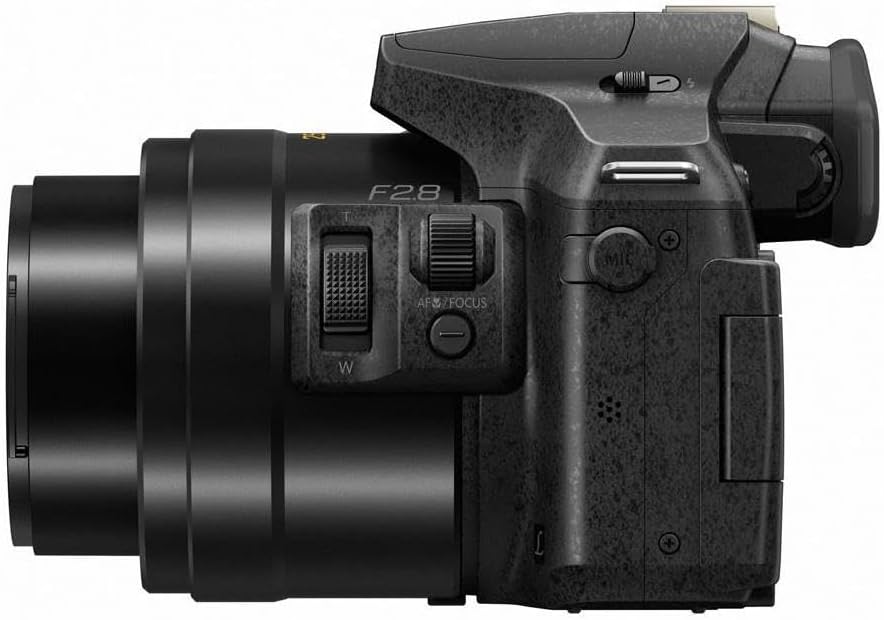 Panasonic LUMIX FZ300 Long Zoom Digital Camera Features 12.1 Megapixel, 1/2.3-Inch Sensor, 4K Video, WiFi, Splash & Dustproof Camera Body, LEICA DC 24X F2.8 Zoom Lens - DMC-FZ300K - (Black) USA