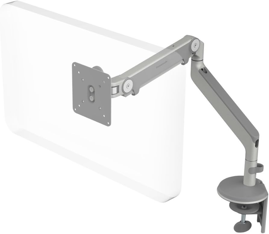Humanscale M2 Monitor Arm: Clamp Mount - Silver/Gray Trim