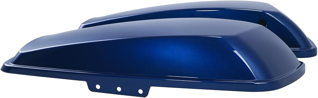 HR3 Superior Blue Hard Saddlebag Lids Compatible with 2014-later Harley Touring Road King Road Glide Street Glide Ultra Limited Electra Glide Standard