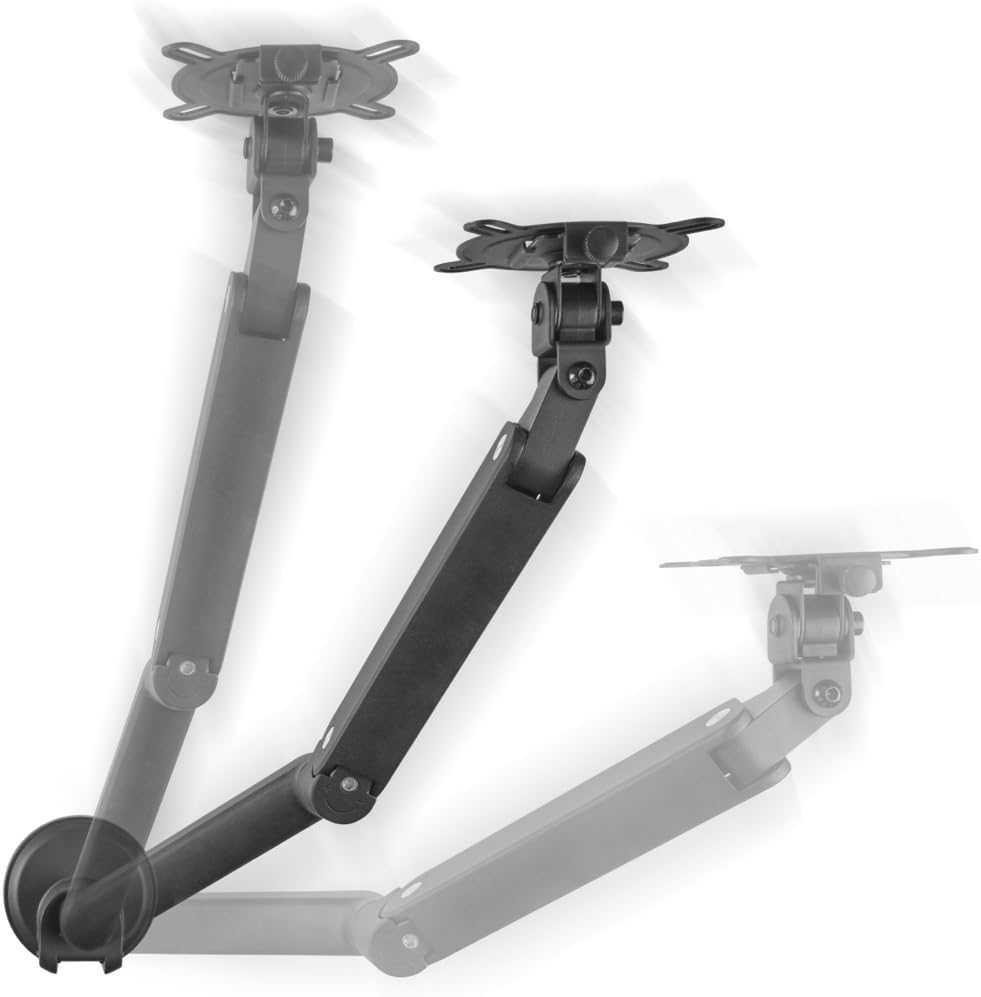 One For All DM4110 Universal Monitor Mount Solid Single Monitor arm 100 x 100 Black
