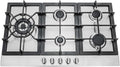 COSMO 850SLTX-E 30 in. Gas Cooktop with 5 Burners, Counter-Top Cooker with Cast Iron Grate Stove-Top, Melt-Proof Metal Knobs in Stainless Steel