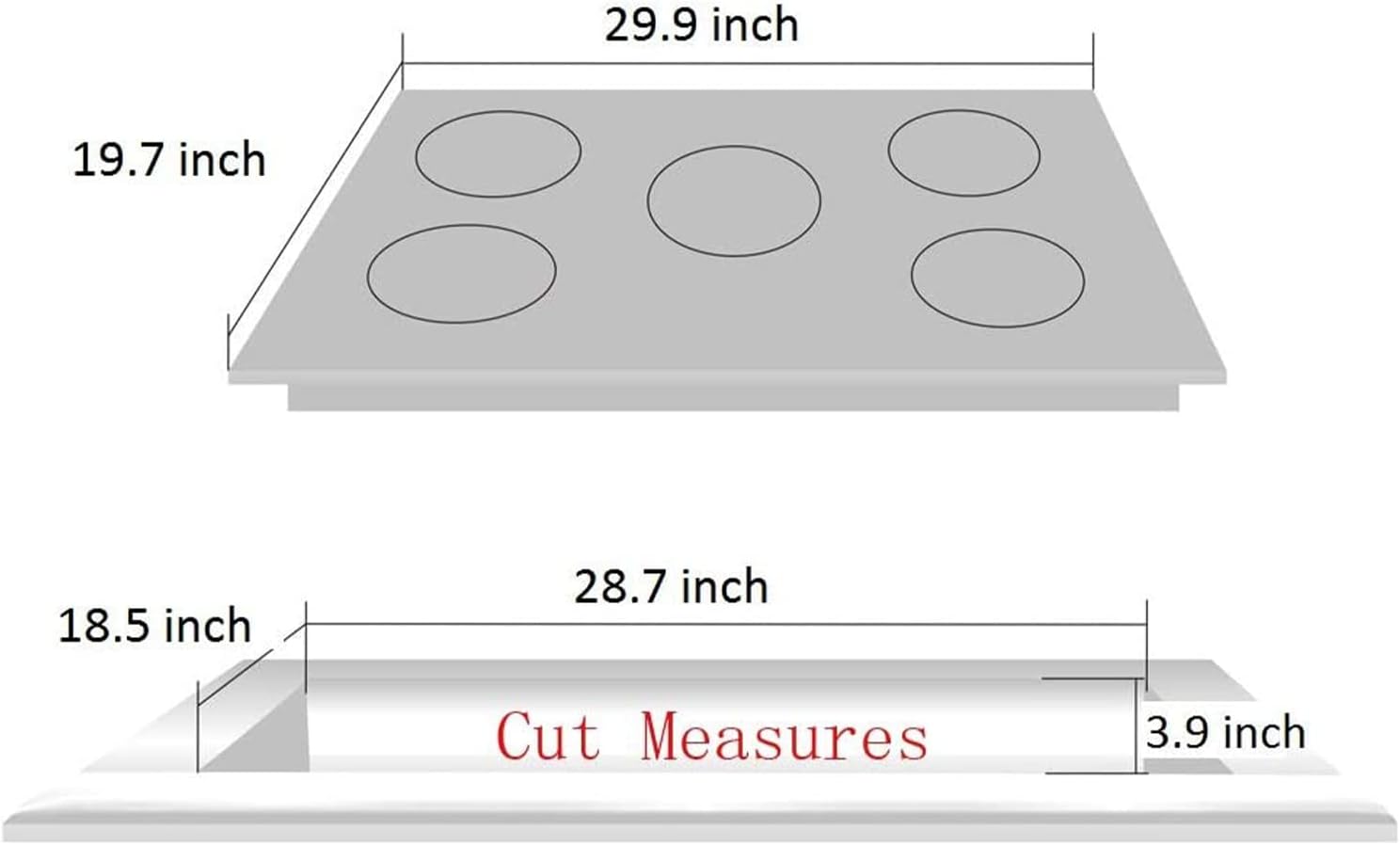 30 Inch Gas Cooktop Built-in 5 Burners Stainless Steel Gas Stovetop LPG/NG Convertible Dual Fuel Gas Hob DT5703