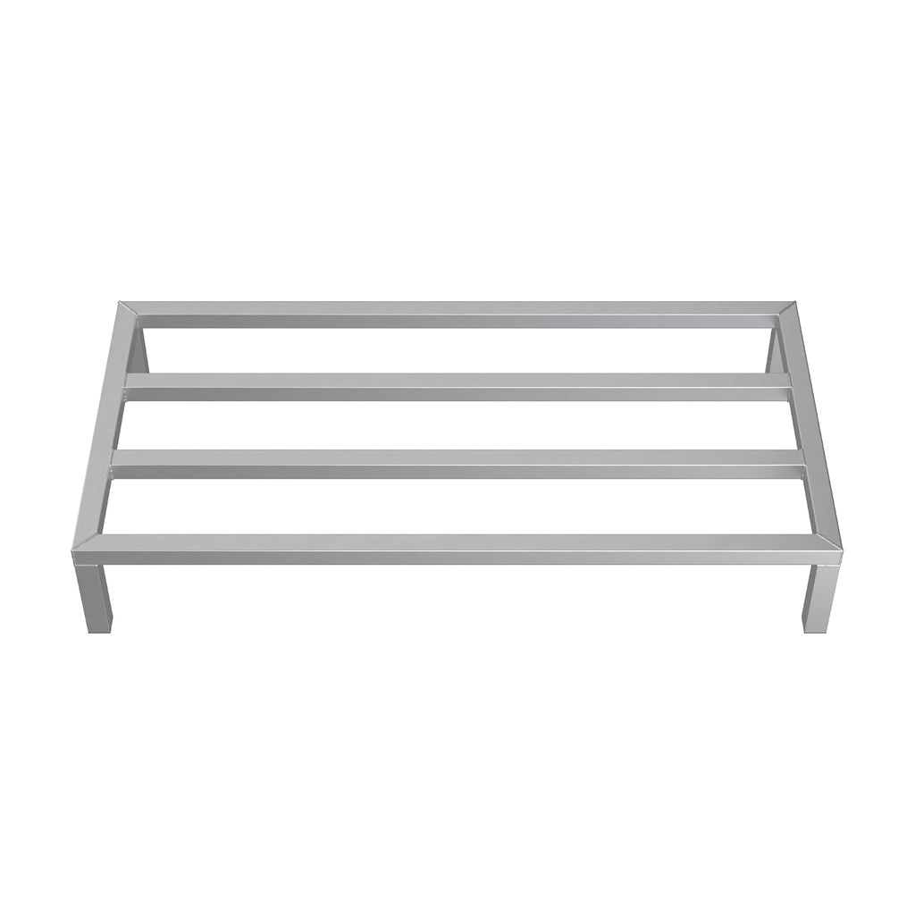 48'' x 24'' x 8'' Aluminum Welded NSF Certified Dunnage Rack - 1780 lb. Capacity, for Restaurant, Storage, Warehouse, Garage
