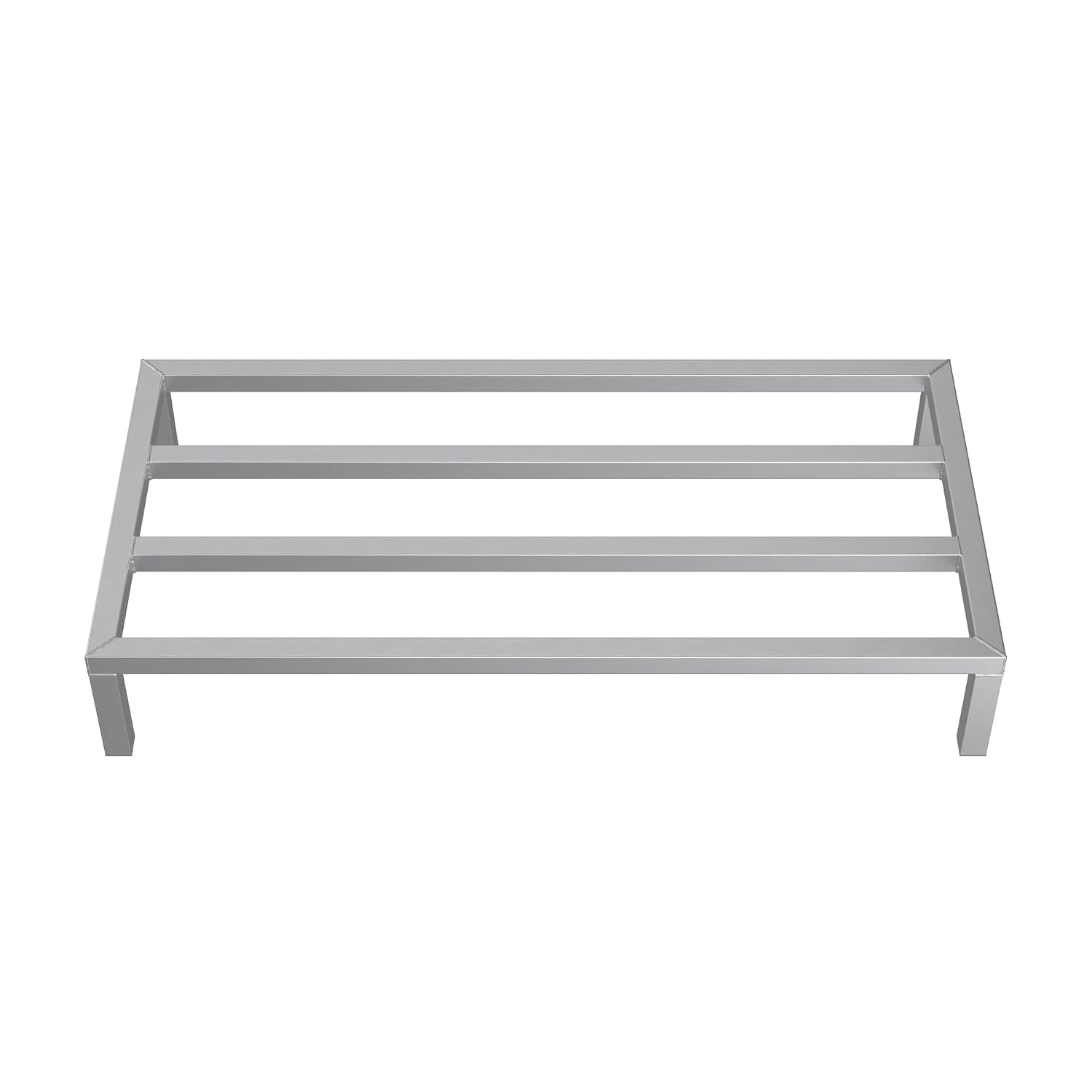 48'' x 24'' x 8'' Aluminum Welded NSF Certified Dunnage Rack - 1780 lb. Capacity, for Restaurant, Storage, Warehouse, Garage