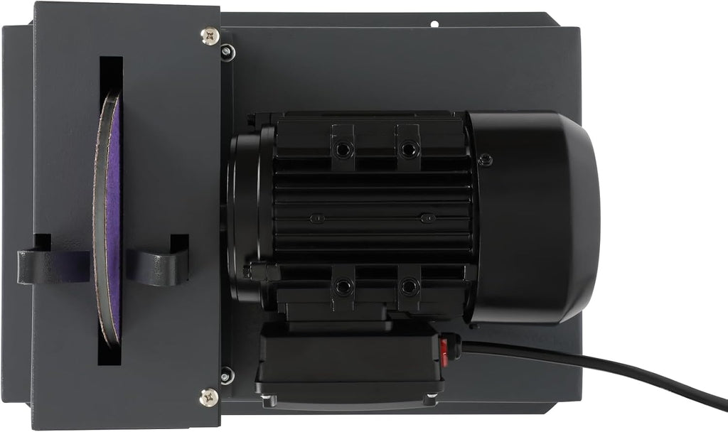Lawn Mower Blade Sharpener – 2/3HP 500W Lawnmower Bench Grinder with 7-Inch Ceramic Grinding Wheel, Extra 60-Grit Ceramic Sandpapers, and 30°/40° Brackets for High/Low Lift, Gator & Flat Blades
