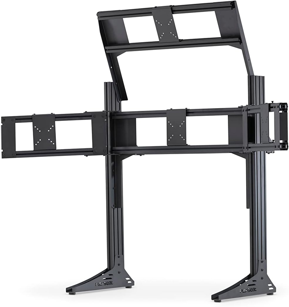 Playseat Triple Monitor Stand XL Multi3 | Floor TV Stand for up to 4 Screens | Supports TVs and PC Monitors | Sturdy & Stable | Height & Distance Easily Adjustable