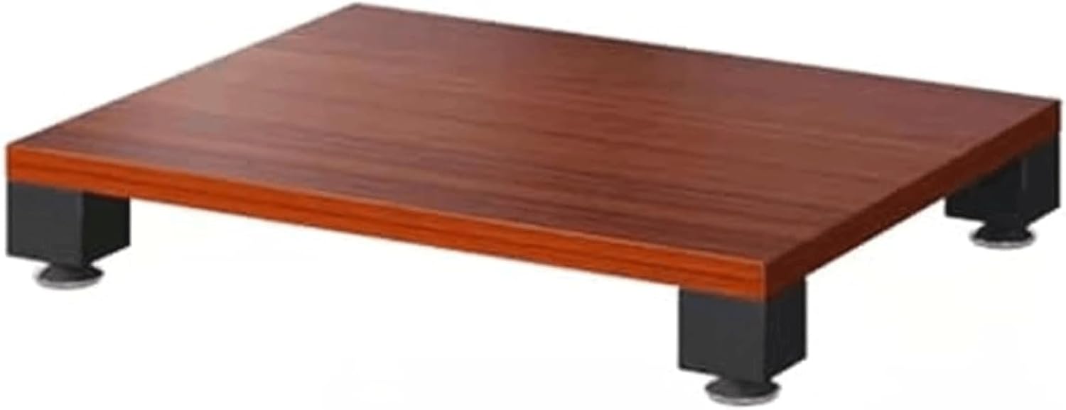 Audio Rack 1/2/3/4 Tier Stereo Rack Audio Equipment Rack Wooden Audio Rack Cabinet Open AV Cabinet Strong Audio-Video Shelving(Brown,1 Tier)