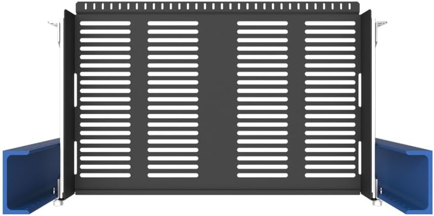 RackSolutions 1U 2 Post Rack Sliding Cantilever Half Shelf for 19 Inch Relay and Telco Racks