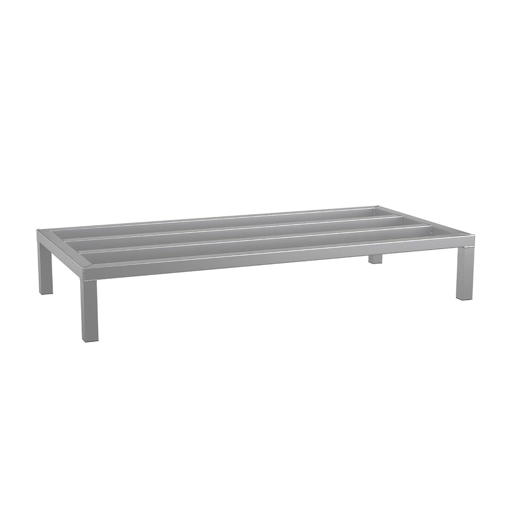 48'' x 24'' x 8'' Aluminum Welded NSF Certified Dunnage Rack - 1780 lb. Capacity, for Restaurant, Storage, Warehouse, Garage