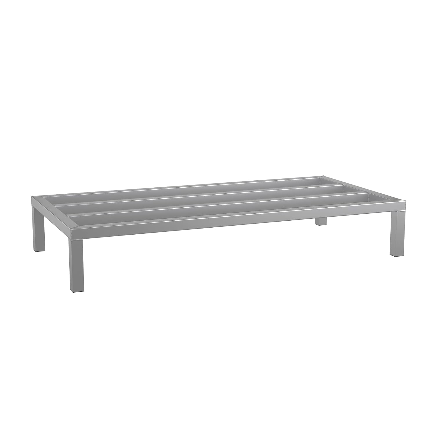 48'' x 24'' x 8'' Aluminum Welded NSF Certified Dunnage Rack - 1780 lb. Capacity, for Restaurant, Storage, Warehouse, Garage