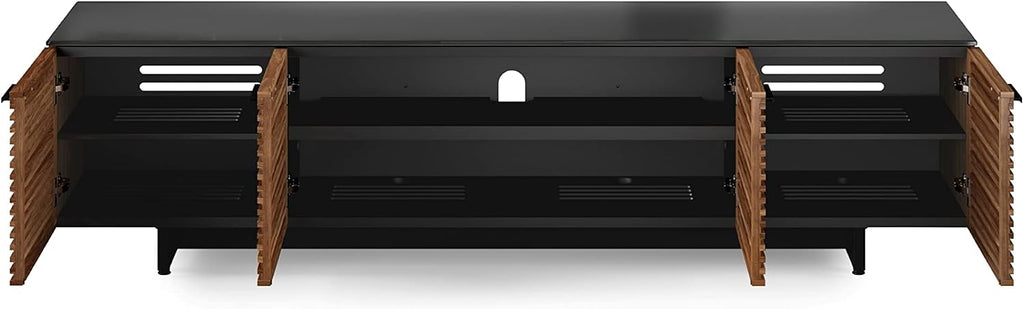 BDI Corridor 8173 Quad-Width Low Media Cabinet, Natural Walnut