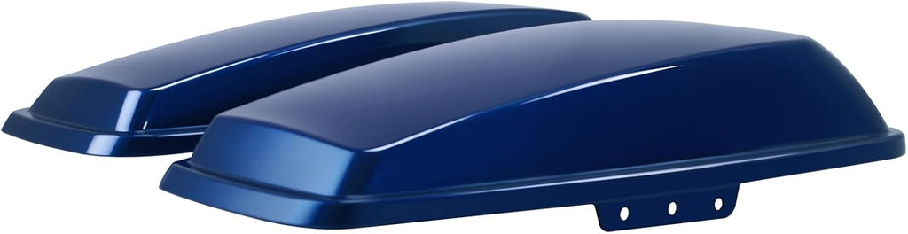HR3 Superior Blue Hard Saddlebag Lids Compatible with 2014-later Harley Touring Road King Road Glide Street Glide Ultra Limited Electra Glide Standard