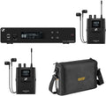 Sennheiser XSW IEM SET Stereo In-Ear Wireless Monitoring System A: 476 to 500 MHz (509146) Bundle with Sennheiser XSW IEM EK Wireless Receiver (A: 476 to 500 MHz) and Auray Carrying Bag