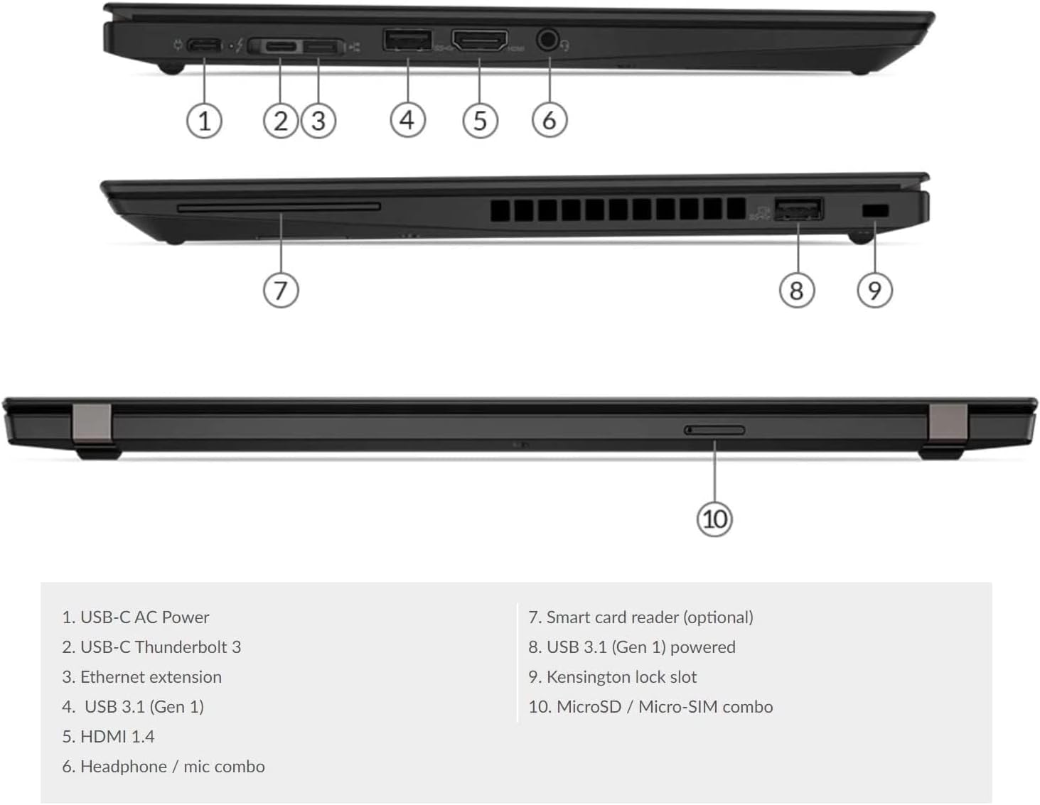 Lenovo ThinkPad T490s 14' 1920x1080 FHD Touchscreen Laptop, Intel i5-8365U, 16GB RAM, 512GB NVMe SSD, Fingerprint, Backlit Keyboard, Windows 11 Pro (Renewed)
