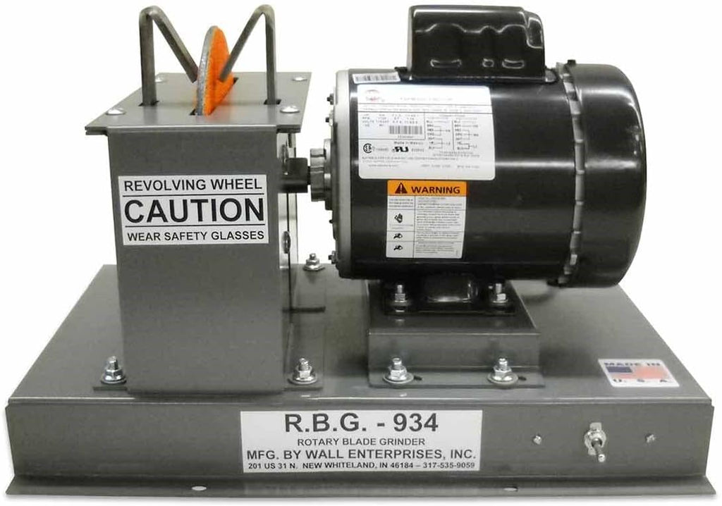 Disc Wheel Blade Grinder - 3/4 HP Fast Mower Blade Grinder Sharpener | RBG 934