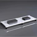 Audio Rack 1/2/3/4 Tier Stereo Rack Audio Equipment Rack Audio Stereo Shelf Wooden HiFi Rack Audio-Video Shelving Shock-Absorbing(Wei�,1 Tier)
