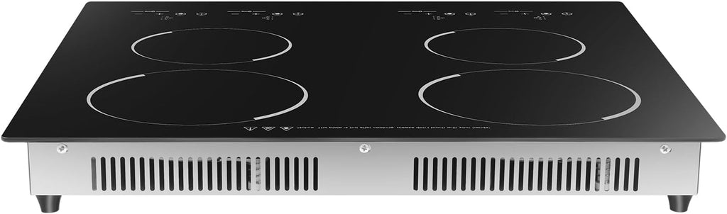 Electric Cooktop,Electric Stove Top with 4 Electric Burners,Built-in Cooktop 3000W,120min Timer,9 Heating Level, Kid Safety Lock,Sensor Touch Control,110V