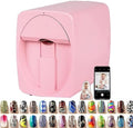 Professional Mini 3D Nail Printer - Portable Mobile Nail Art Machine for Kids, Nail Studios, Manicurists & Nail Enthusiasts - Perfect for Creative Nail Designs, White