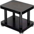 Modern Minimalist Black Speaker Stand Home Audio Dual Shelf Rack Multi-Functional Universal Various Audio Equipment(26 * 20 * 21cm)